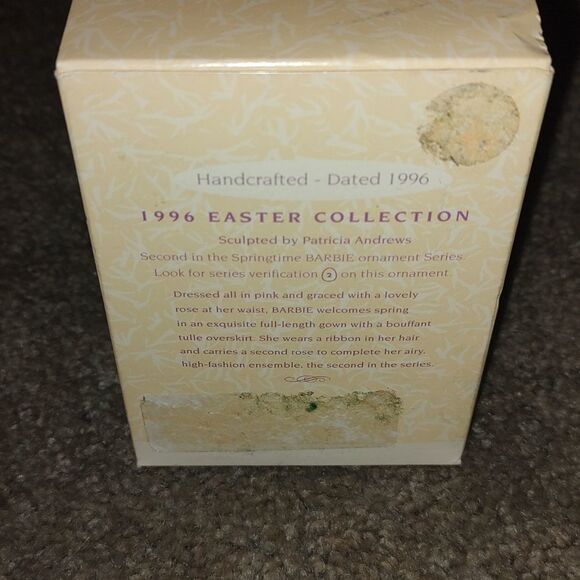 Barbie 1996 Springtime Collectors Series Ornament NIB - Picture 4 of 10